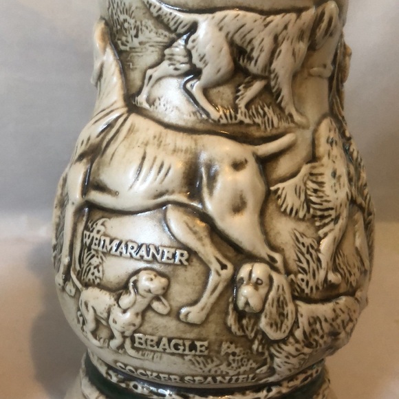 Ducks & hunting dogs Avon beer steins in very good condition- patina on… - Picture 4 of 13